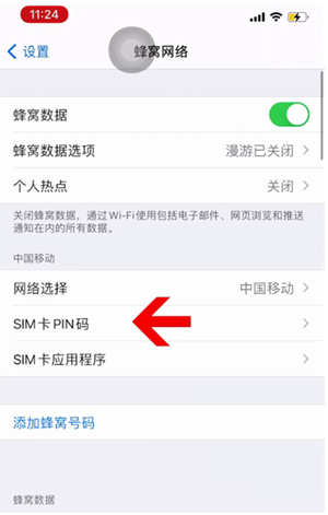 永登苹果14维修网分享如何给iPhone14的SIM卡设置密码 