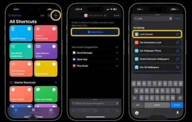 永登苹果14锁屏维修店分享iPhone14升级iOS16.4后如何创建锁屏快捷方式 