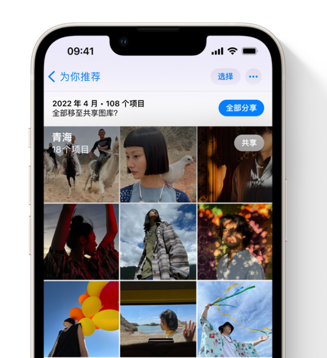 永登苹果维修网点分享在 iPhone 上使用共享图库 